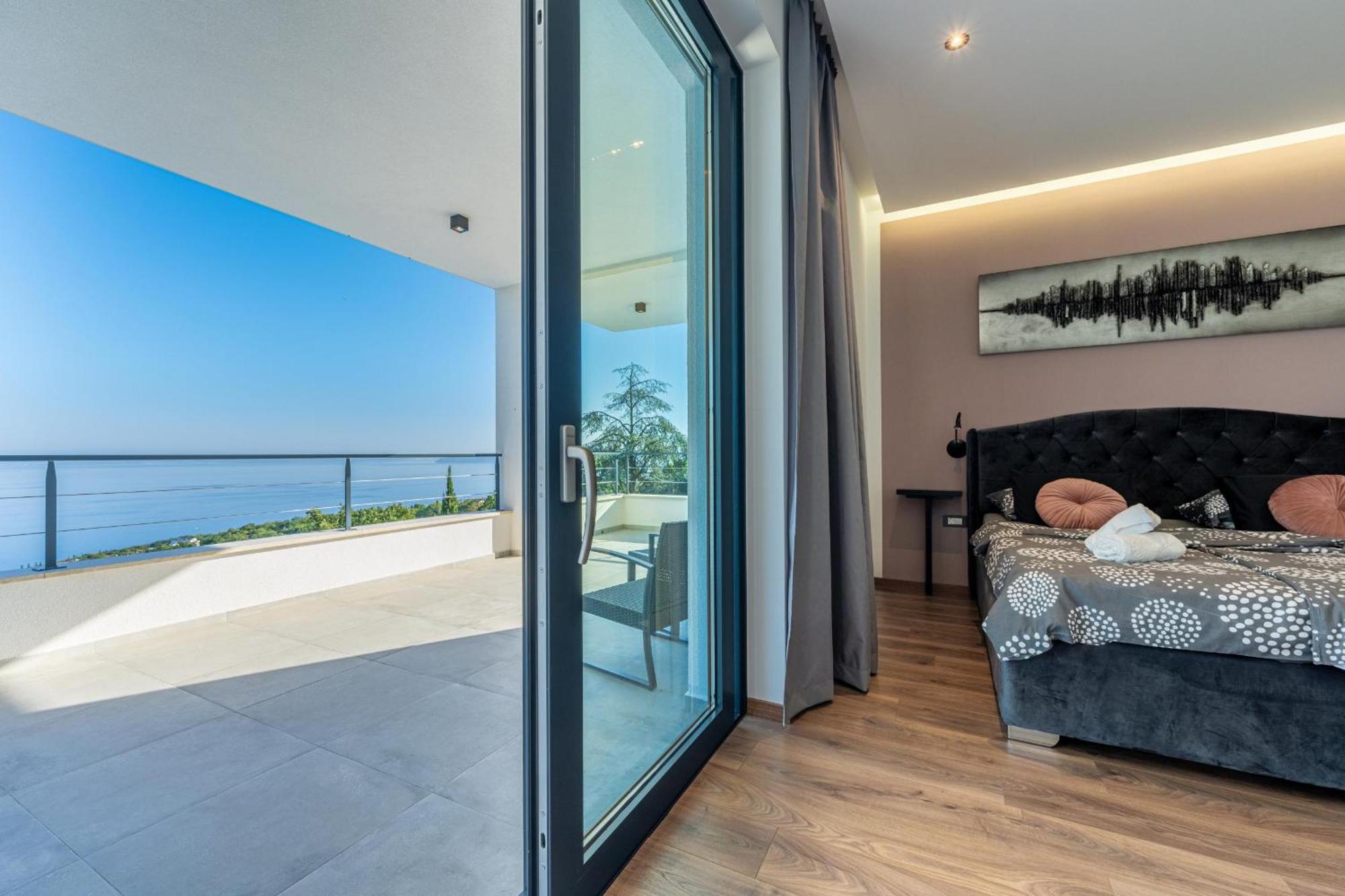 Vila Ziganto With A View Of The Kvarner Bay